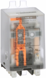 Plug-in Relay, DPDT, Flange Mounted, 1 HP at 277 VAC, 120 VAC Coil