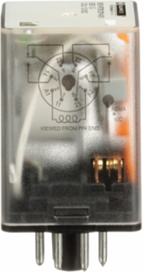 Plug-in Relay, DPDT, 1 HP at 277 VAC, 12 VDC Coil, 2 NO, 2 NC