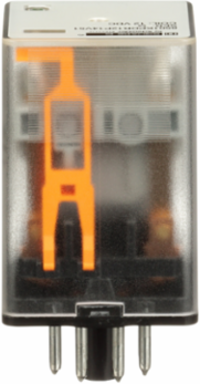 Plug-in Relay, DPDT, 1 HP at 277 VAC, 12 VDC Coil, 2 NO, 2 NC