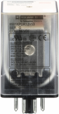 Harmony Relay, DPDT, 10A at 120V AC, 1 HP at 277V AC, 24V DC