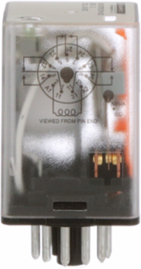 Plug-In Relay, Type KP, Tubular, 1 HP at 277 VAC, 24 VDC Coil