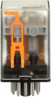 Plug-In Relay, Type KP, Tubular, 1 HP at 277 VAC, 24 VDC Coil, 11 Pin