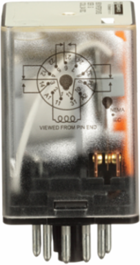 Plug-In Relay, Type KP, Tubular, 1 HP at 277 VAC, 24 VDC Coil, 11 Pin