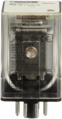 Plug-in Relay, DPDT, 1 HP, 24 VAC Coil, 10A at 120 VAC