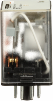 Plug-in Relay, DPDT, 1 HP, 24 VAC Coil, 10A at 120 VAC