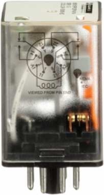 Plug-in Relay, DPDT, 1 HP, 24 VAC Coil, 10A at 120 VAC