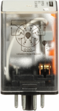 Harmony DPDT Relay, 10A, 240V AC, 1 HP at 277V AC, 8 Pins