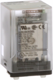 Plug-In Relay DPDT 0.5 HP at 240 VAC, 24 VDC Coil, 10A Contacts