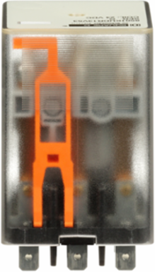 Plug-in Relay, 24 VDC Coil, 0.5 HP, 3PDT Contacts, 10A Resistive