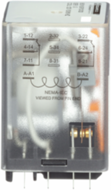 KU Plug-In Relay DPDT 120 VAC Coil, 0.5 HP, 10A Resistive