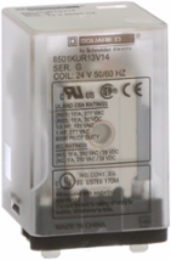 Plug-In Relay, 3PDT, 24 VAC Coil, 0.5 HP at 240 VAC, 10A NC/NO