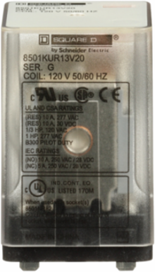 Harmony 8501K Relay 3PDT 10A 120V AC 1/3 HP 277V AC