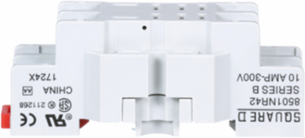 Relay Socket, Harmony 8501R, 8 Pins, 10A, 300V AC, DIN Rail/Panel Mount