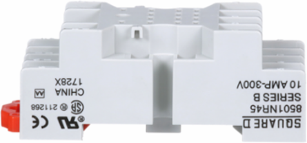Relay Socket, 14 Pins, Double Tiered Screw Clamp, DIN Rail/Panel Mount, 10A 300V AC