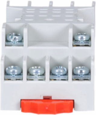 Relay Socket, 14 Pins, Double Tiered Screw Clamp, DIN Rail/Panel Mount, 10A 300V AC