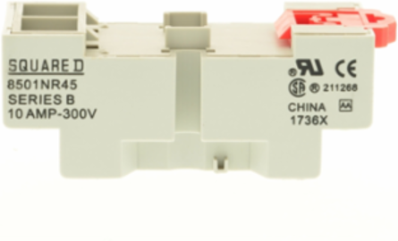 Relay Socket Harmony 8501R, 14 Blade, DIN Rail/Panel Mount, 10A, 300V AC