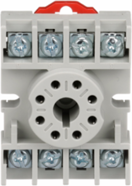 Harmony Relay Socket, 8 Pins, 15A-300V AC, DIN Rail/Panel Mount, Set of 10