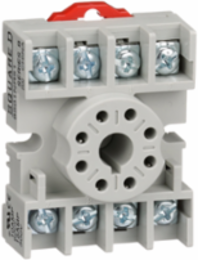 Harmony Relay Socket, 8 Pins, 15A-300V AC, DIN Rail/Panel Mount, Set of 10