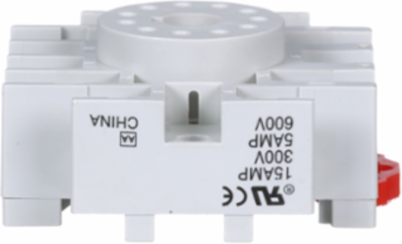 Relay Socket, Harmony 8501N, 11 Pins, 15A-300V AC, DIN Rail/Panel Mount