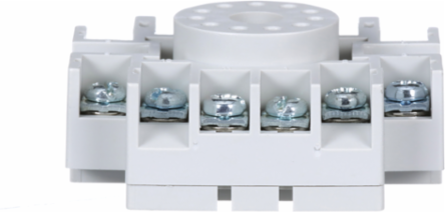 Relay Socket, Harmony 8501N, 11 Pins, 15A-300V AC, DIN Rail/Panel Mount