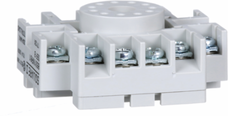 Relay Socket, Harmony 8501N, 11 Pins, 15A-300V AC, DIN Rail/Panel Mount
