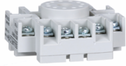 Plug-In Relay Socket, 11 Tubular Pins, Single Tier, 15A 300V AC