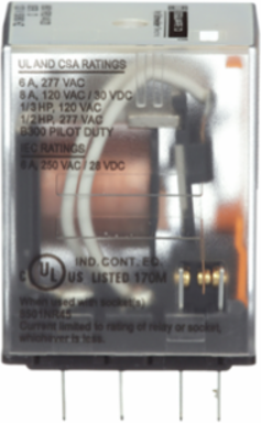 Miniature Relay 4PDT 8A 120V AC, Low Voltage, Hermetically Sealed