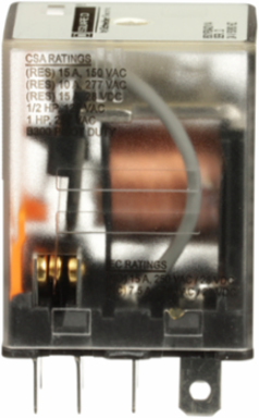 Miniature Relay, SPDT, 15A at 120V AC, 1HP at 277V AC, 24V AC