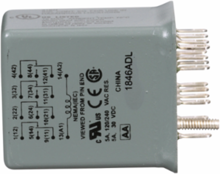 Miniature Relay 4PDT Low Voltage, 5A at 240V AC, 24V DC