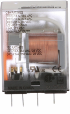 ectric 8501RSD41 Miniature Plug-In Relay, SPDT, 12V DC Coil, 1 HP at 277VAC