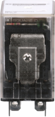 Miniature Relay DPDT, 24V DC, 15A at 120V AC, Green LED