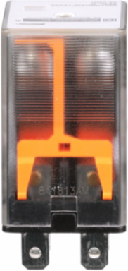 Miniature Relay DPDT, 24V DC, 15A at 120V AC, Green LED