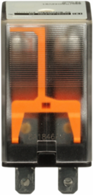 Miniature Plug-In Relay, DPDT, 1 HP at 277 VAC, 15A at 120 VAC, 12 VDC