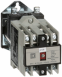 NEMA Control Relay, 10A at 600VAC, 6 NO Contacts, 115/125VDC Coil