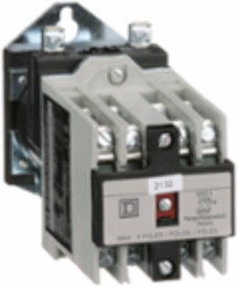 NEMA Control Relay, 10A at 600VAC, 8 NO Contacts, 115/125V DC Coil