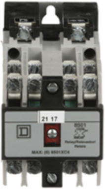 NEMA Control Relay, 20A at 600V, 6NO Contacts, 110/120V Coil