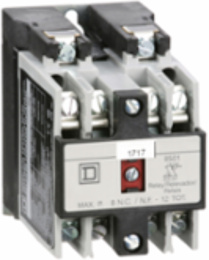 NEMA Control Relay, 10A, 220/240V AC Coil, 2 NO Contacts, Mercury Free