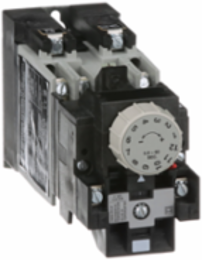 NEMA Control Relay, 10A at 600VAC, On-Delay Timing, 3.5 Inch H