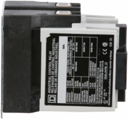 NEMA Control Relay, 10A 24V AC Coil, 4 NO Contacts, 2.23 Inch Width