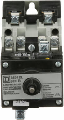 NEMA Control Relay, Latching, 10A, 600V AC, 4 NO Contacts, 110/120V AC