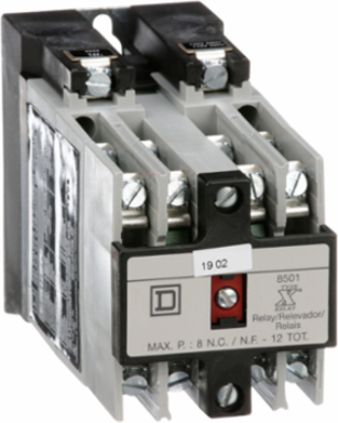 Harmony Relay, 10A at 600V AC, Coil 110/120V, 6NO, Screw Clamp Terminals