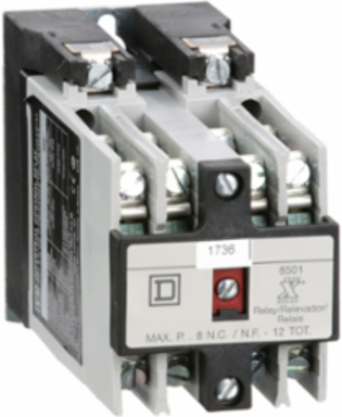 Harmony Machine Tool Relay, 10A at 600V AC, 8 NO Contacts, Panel Mount