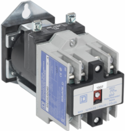 NEMA Control Relay, 10A AC, 24 VDC Coil, 4 Normally Open Contacts