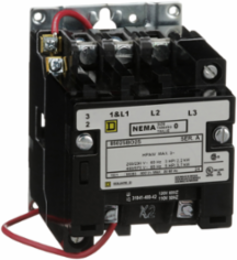 NEMA Contactor Type S Size 0 18A 5HP 120VAC Coil 3 Pole