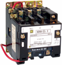 NEMA Contactor Type S Size 0, 18A, 5HP at 575VAC, 3 Pole