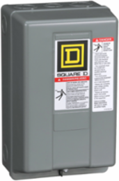 NEMA Contactor Type S, Size 1, 27A, 10HP at 575VAC, 3 Pole, NEMA 1