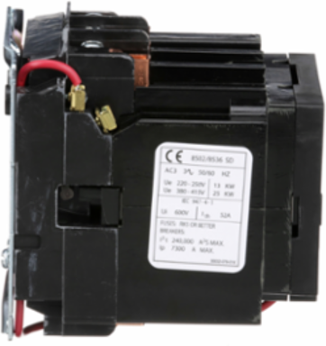 NEMA Size 2 Contactor, 45A, 25HP, 3 Pole, 120V AC Coil, Open