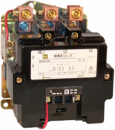 NEMA Contactor Type S, Size 4, 135A, 100HP at 575VAC, 3 Pole