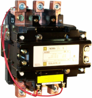 NEMA Size 5 Non-Reversing Contactor, 270A, 200HP, 120VAC Coil