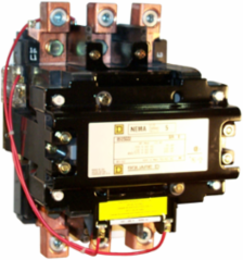 NEMA Size 5 Non-Reversing Contactor, 270A, 200HP, 3 Phase, Open